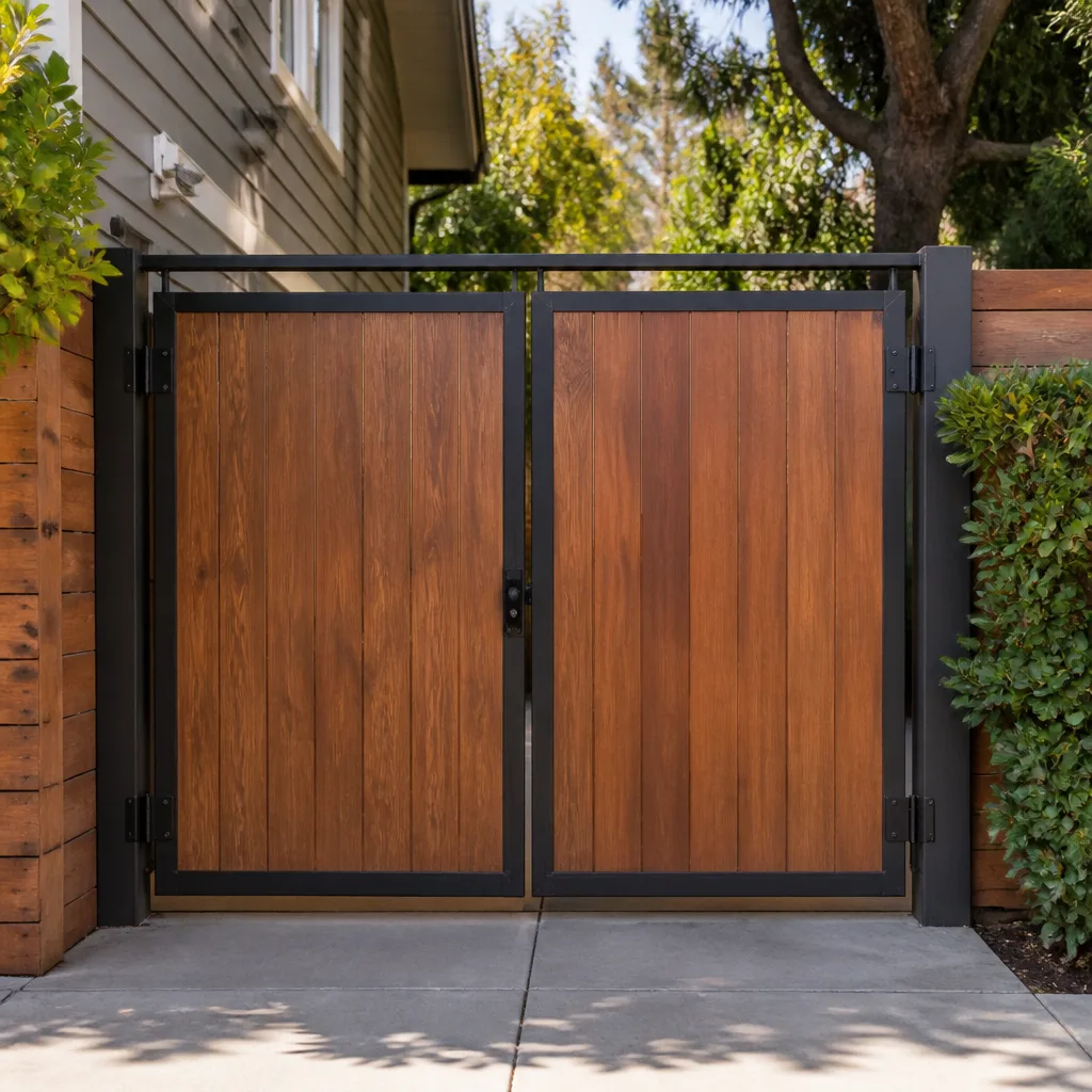 Wood & steel frame